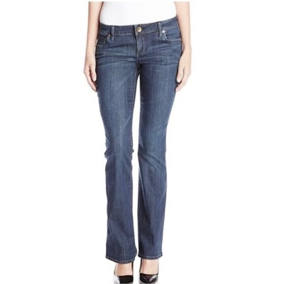 Kut From The Kloth 8 Farrah Baby Bootcut Women’s Jeans Stretch Mid Rise 86537 - Picture 1 of 12